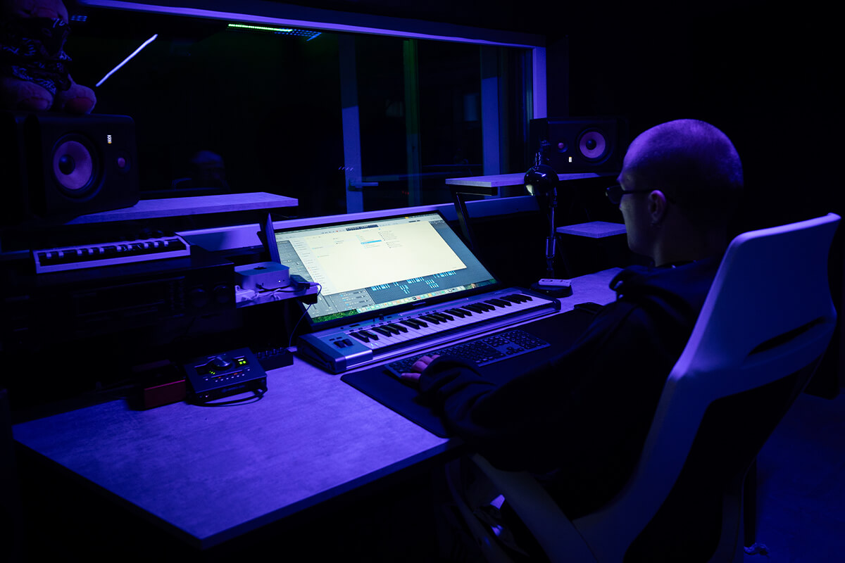 Białystok Studio A - Zdjęcie stanowiska realizatorskiego