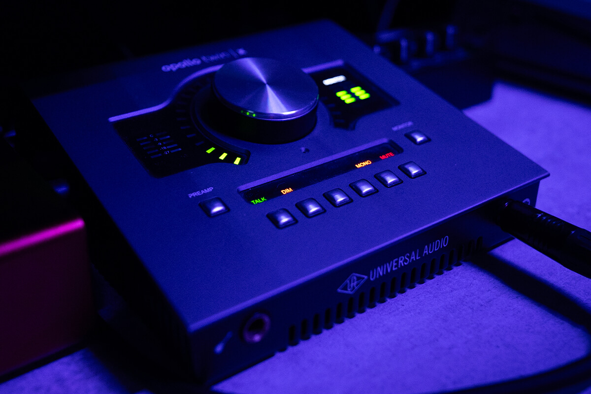 Białystok Studio A - Zdjęcie interfejsu Apollo Twin